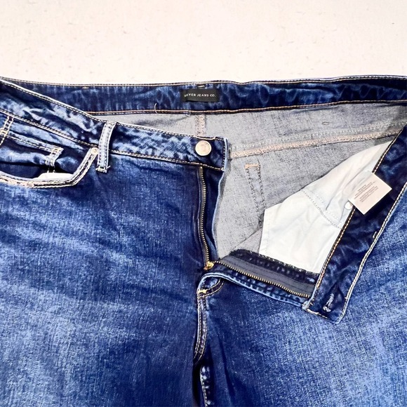 Silver Jeans Co Boyfriend Jeans Embroidered Back Pockets Women's Size 20 44x29 - Picture 7 of 14